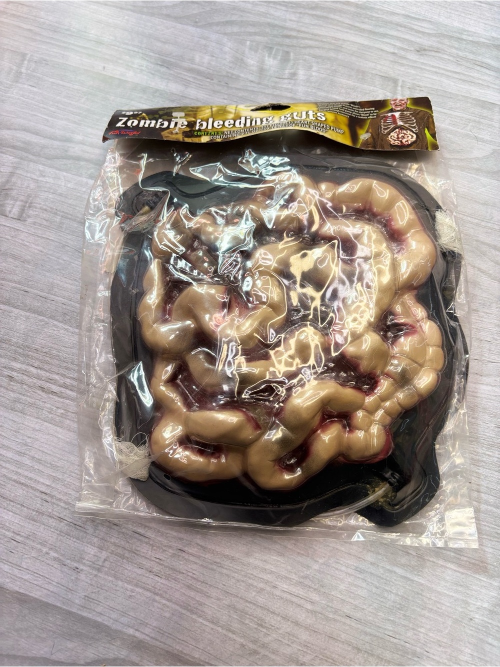 Zombie Bleeding Guts Halloween Prop - Cream and Red Cosplay